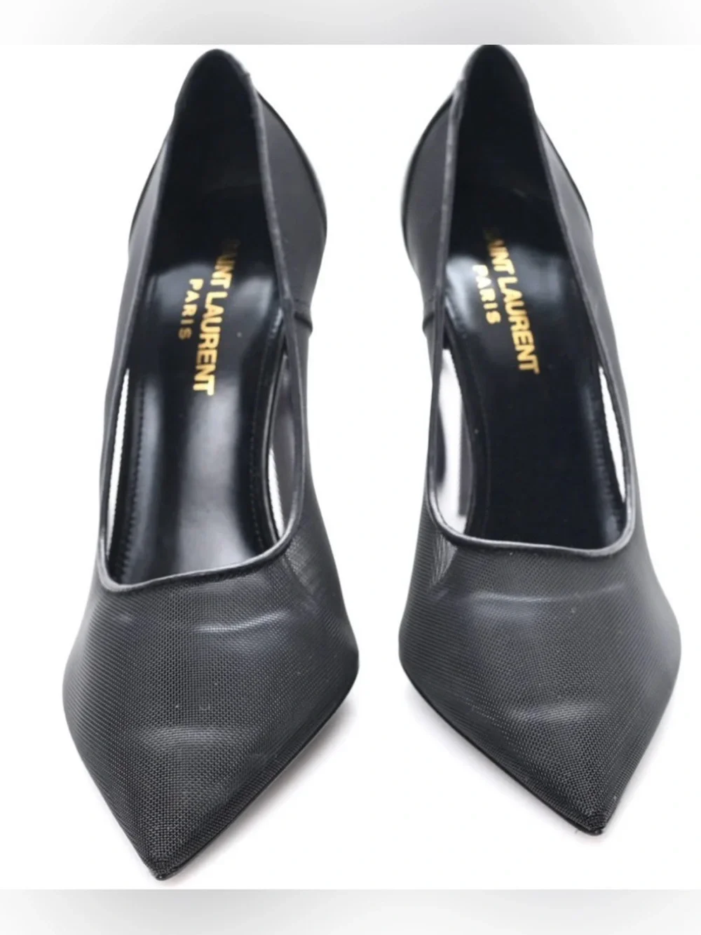 YSL Mesh 105 Anja Pumps Black - Picture 2 of 12